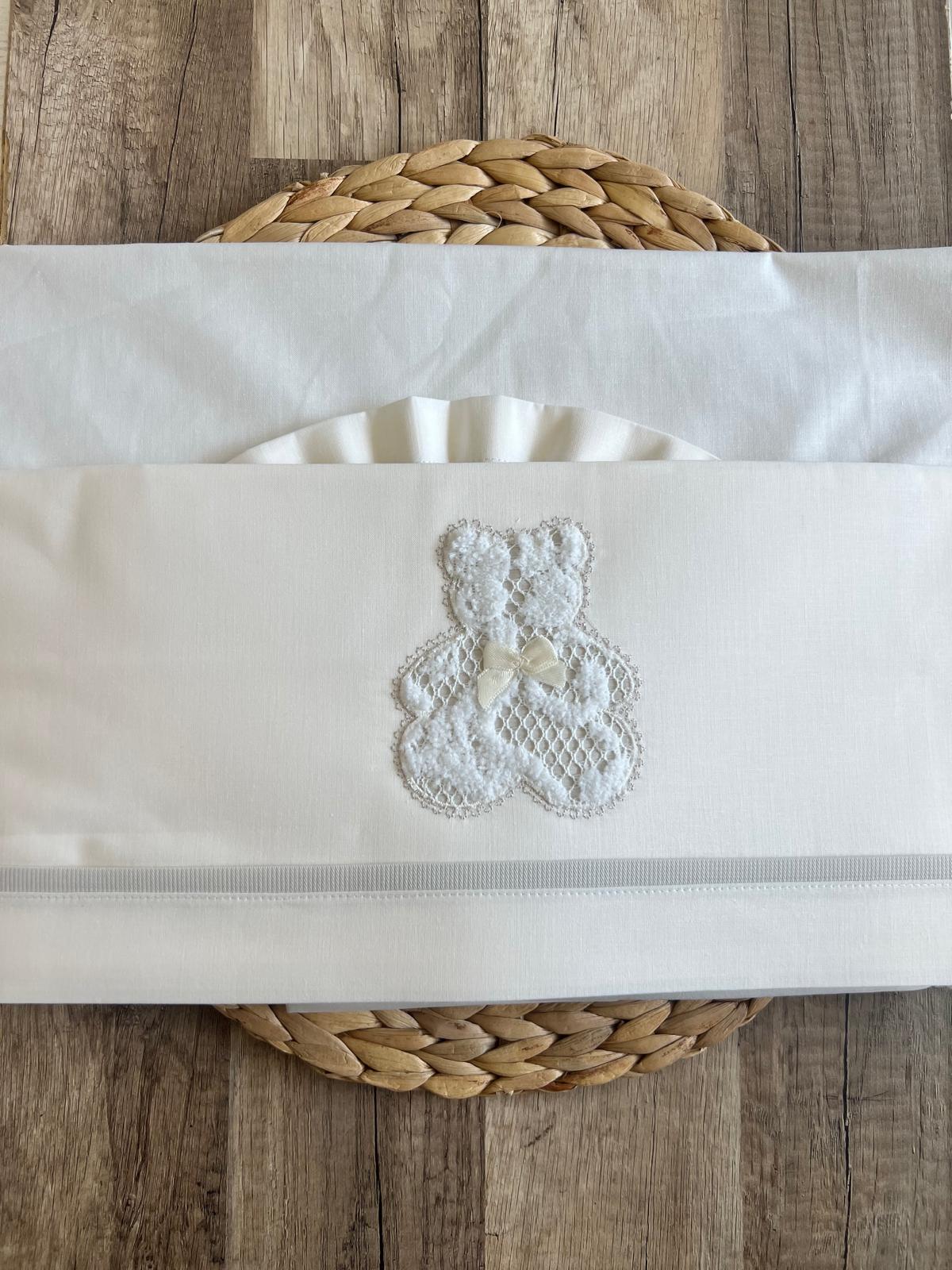 Lenzuola orso lettino