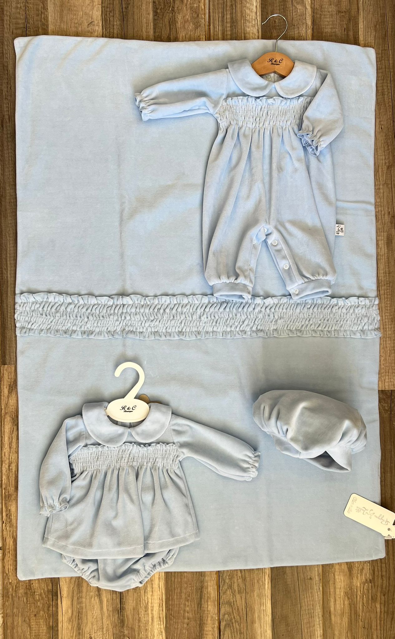 Coordinato Pappa & Latte Punto Smock