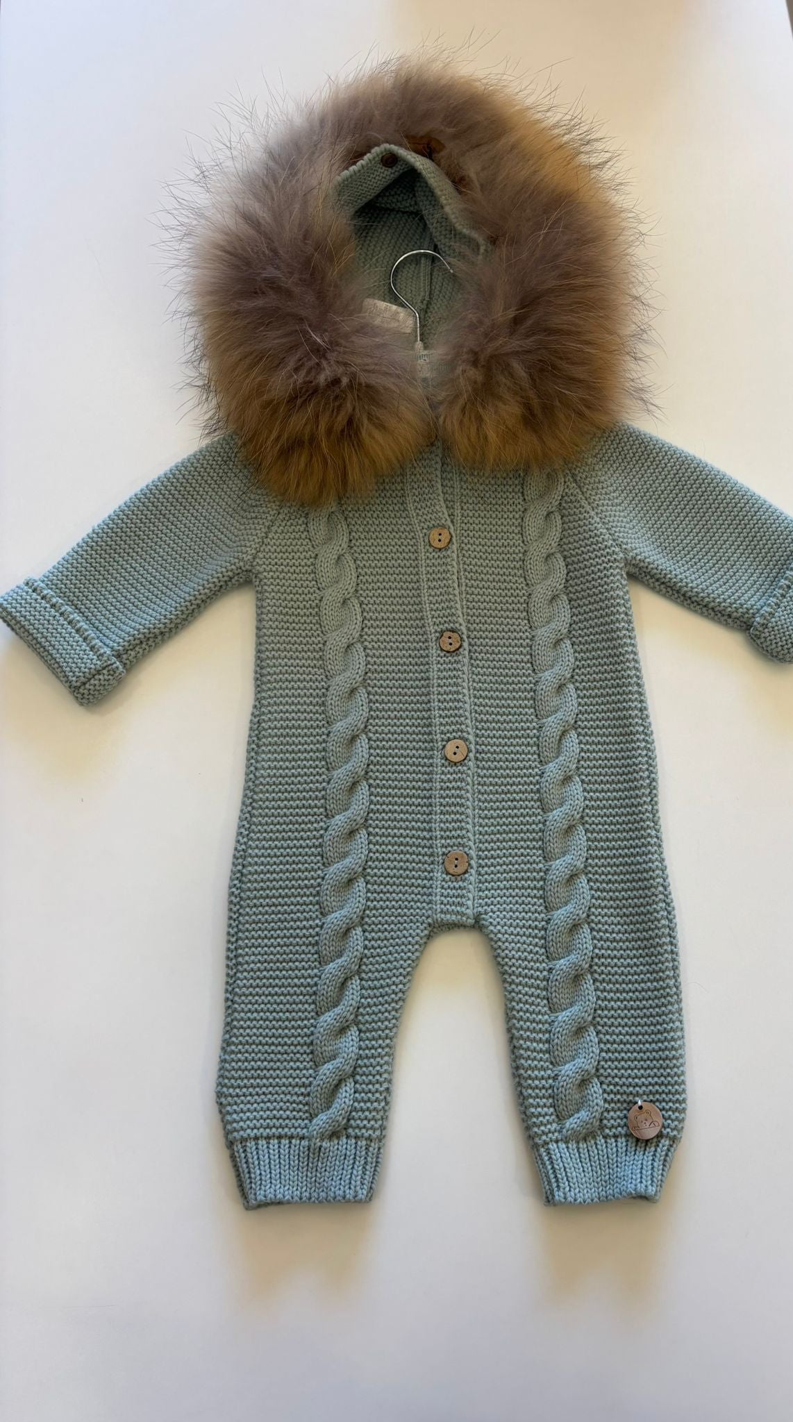 Tutone con collo di pelliccia in volpe Pangasasa