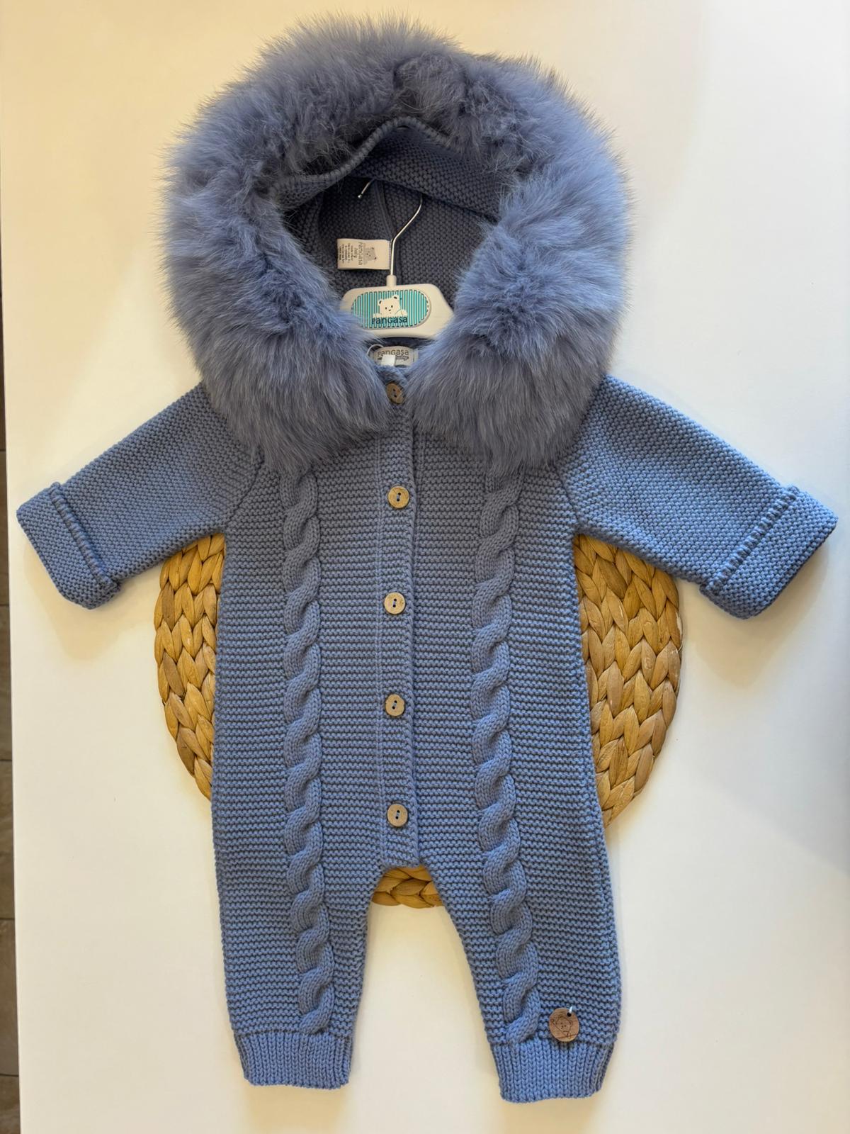 Tutone con collo di pelliccia in volpe Pangasasa